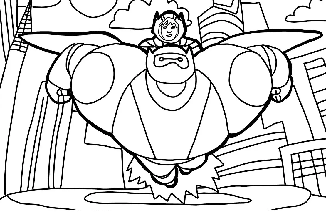 Big Hero 6 Ausmalbilder 12