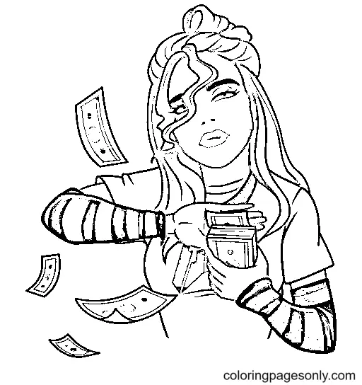 Billie Eilish Coloring Pages 18