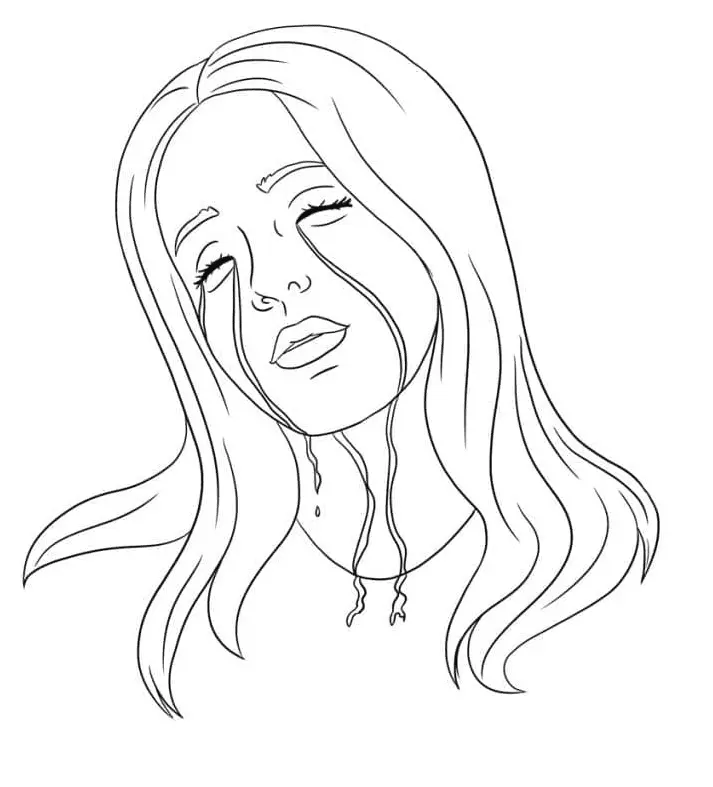 Desenhos de Billie Eilish Para Colorir 19