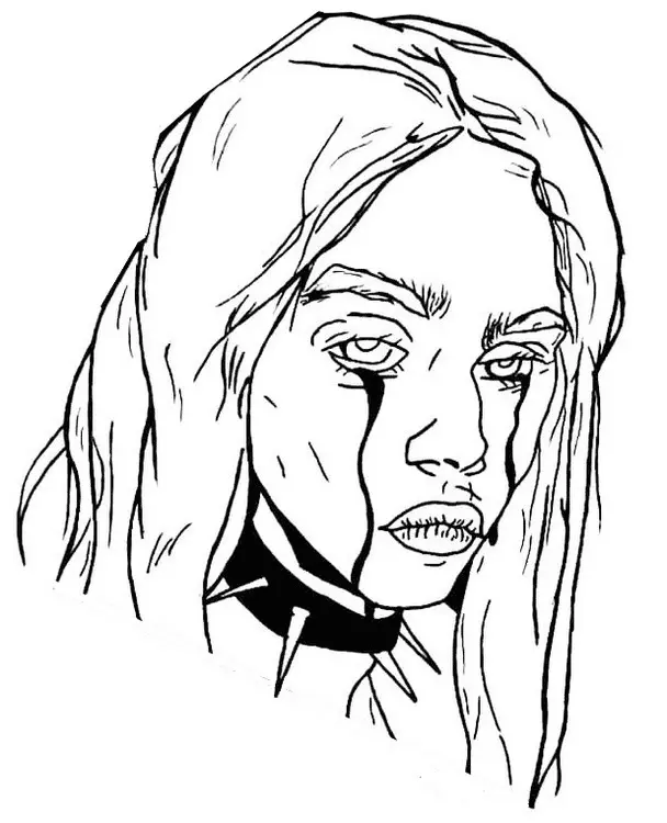Billie Eilish Coloring Pages 34