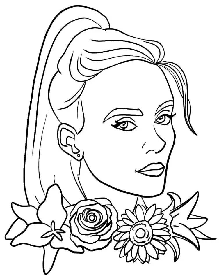 Billie Eilish Coloring Pages 38