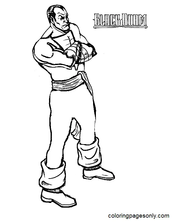 Desenhos de Adam Negro Para Colorir 28
