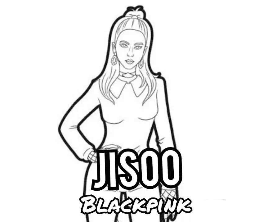 Desenhos de Blackpink Para Colorir 24
