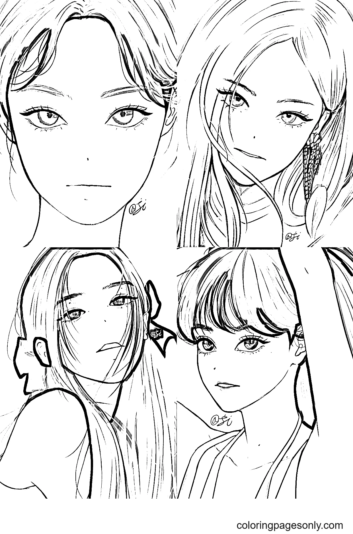 Desenhos de Blackpink Para Colorir 31