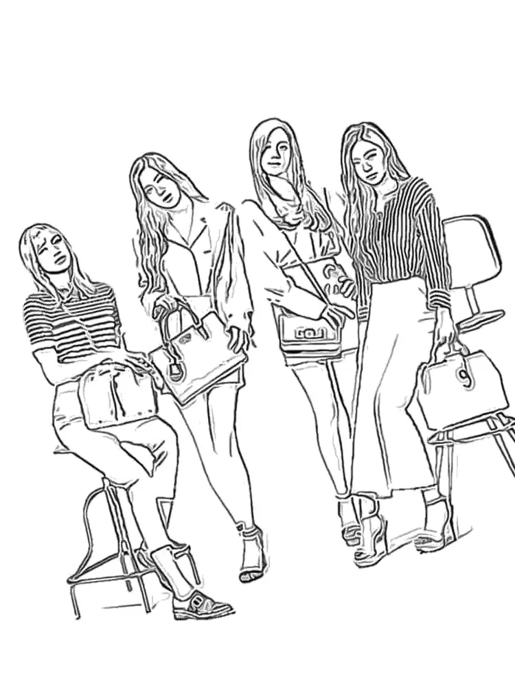 BlackPink Coloring Pages 39