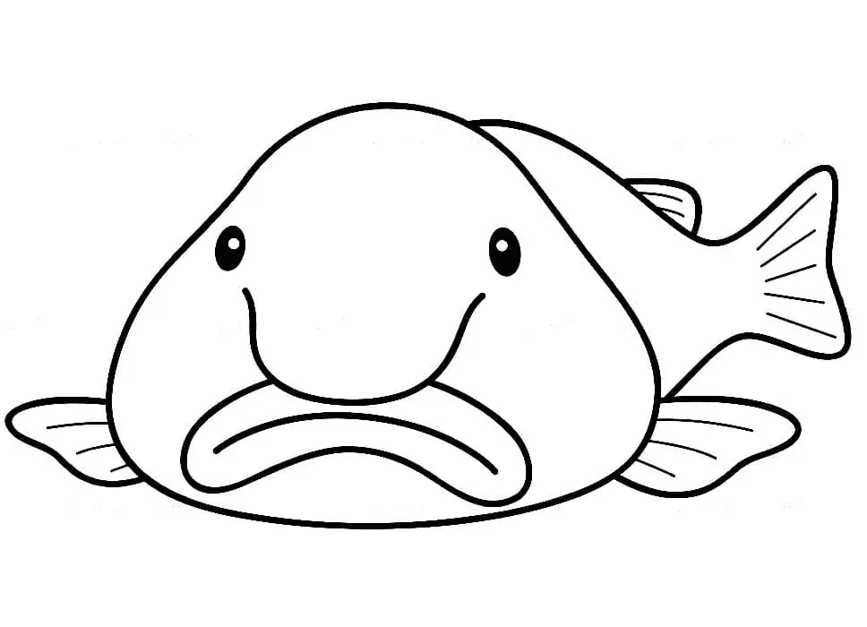 Blobfish Ausmalbilder 1
