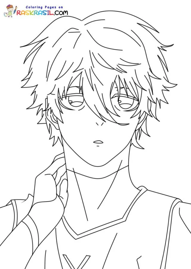 Blue Lock Coloring Pages 9