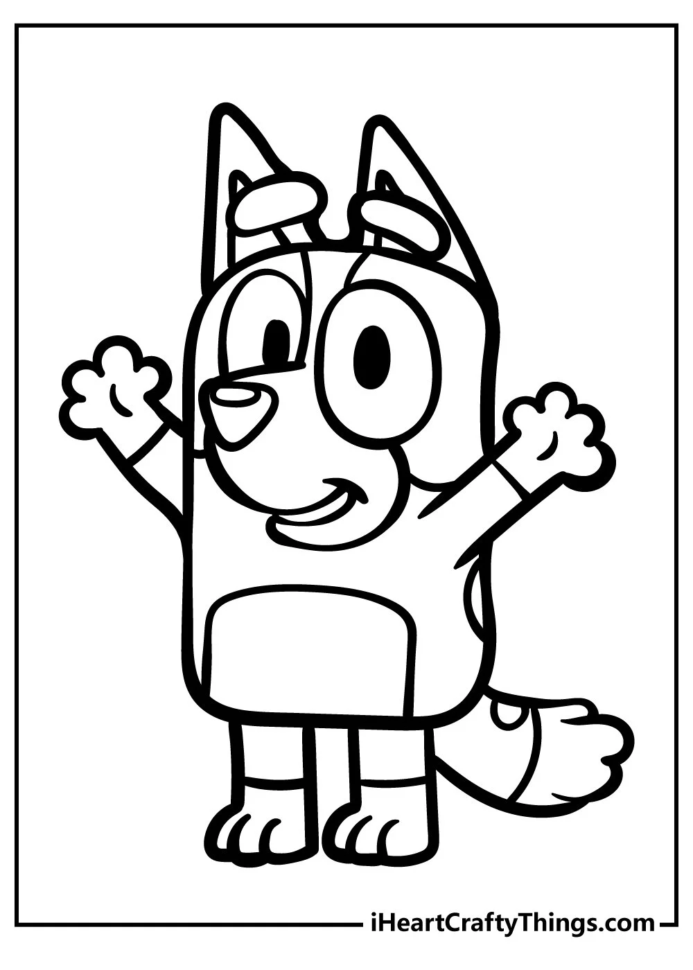 Bluey Y Bingo Para Colorear 14