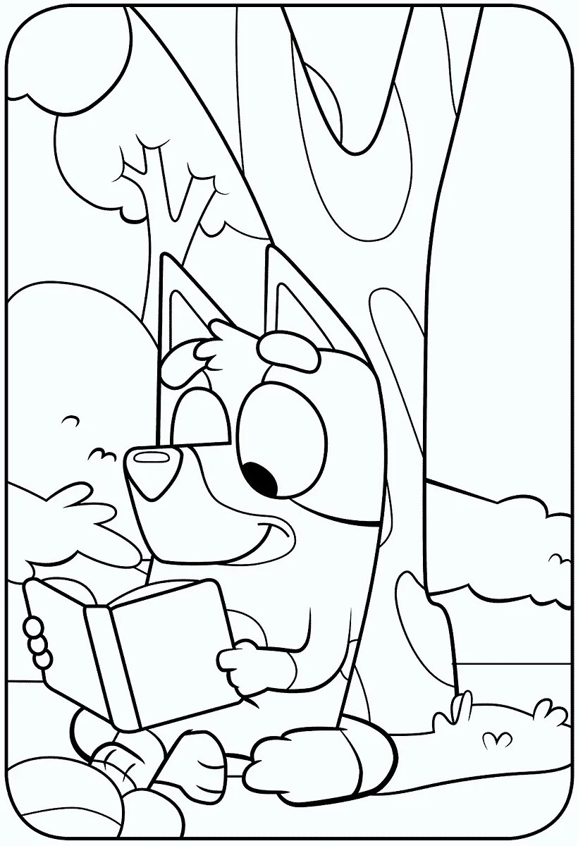 Bluey Bingo Ausmalbilder 25
