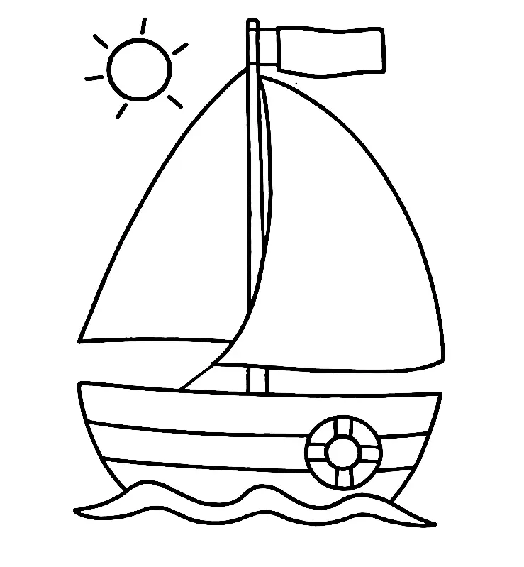 Boot Ausmalbilder 11