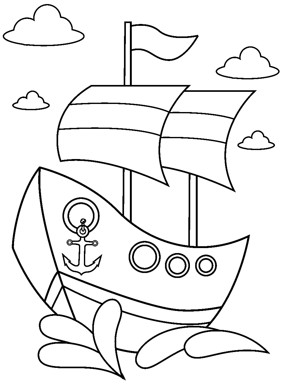Boot Ausmalbilder 29