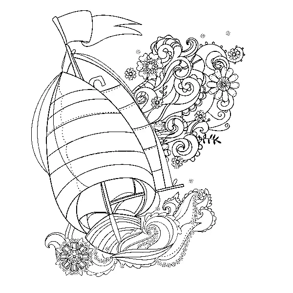 Boot Ausmalbilder