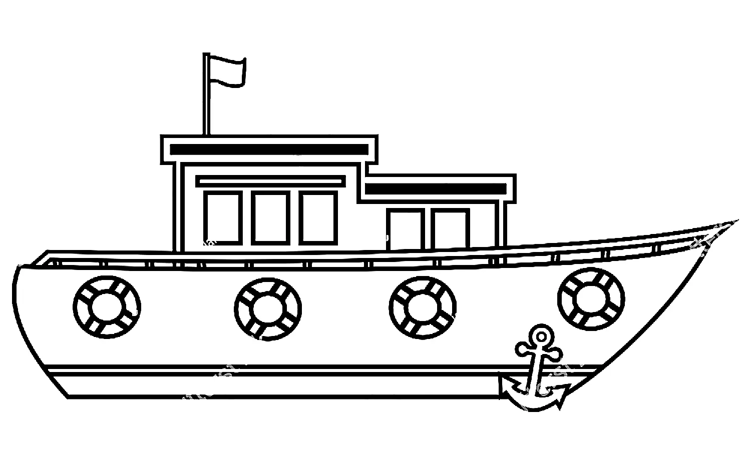 Boot Ausmalbilder 7