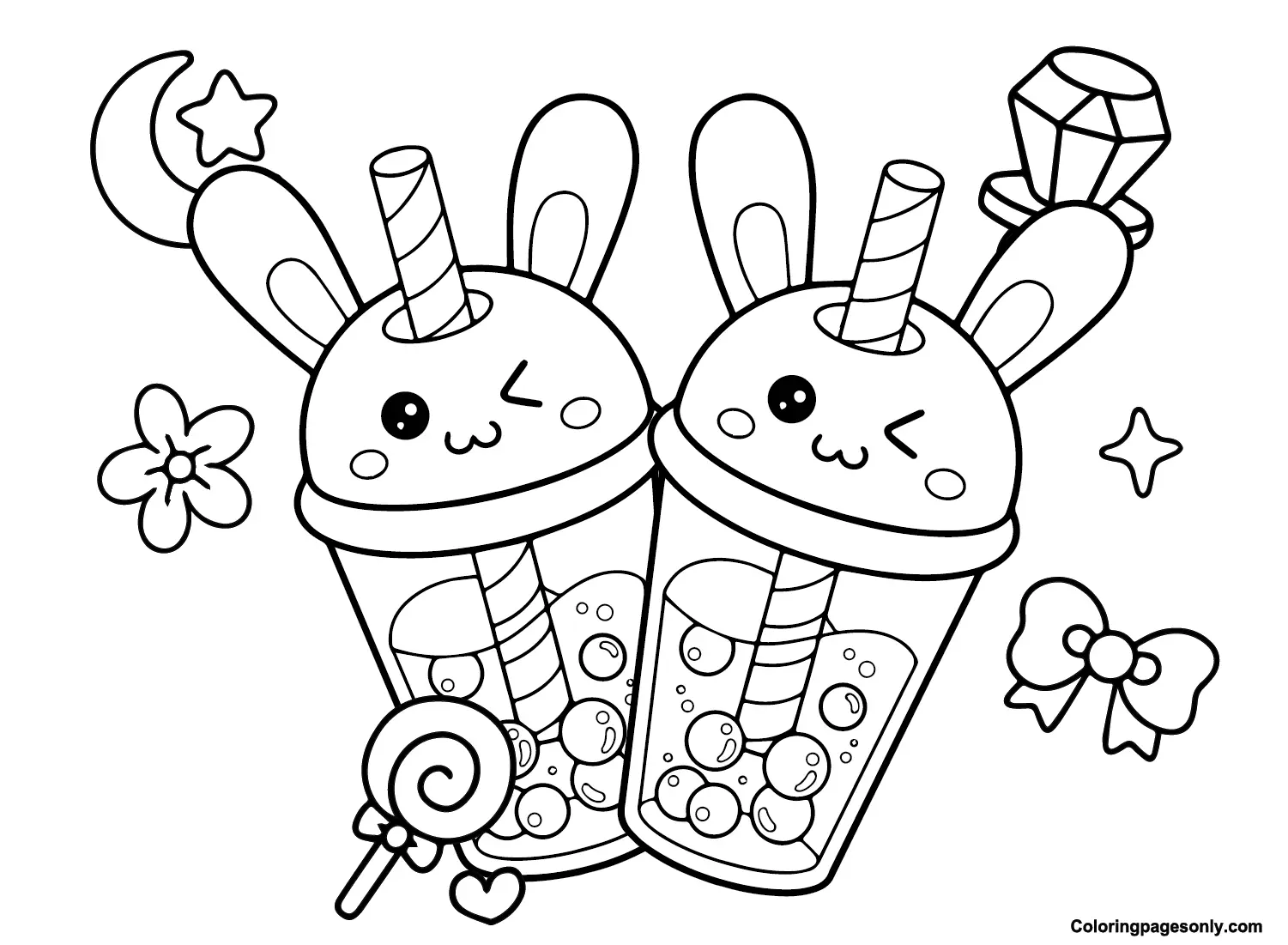 Desenhos de Cha Boba Para Colorir 1