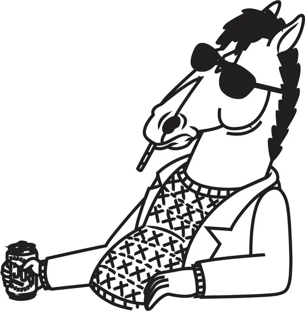 Bojack Horseman Coloring Pages 1
