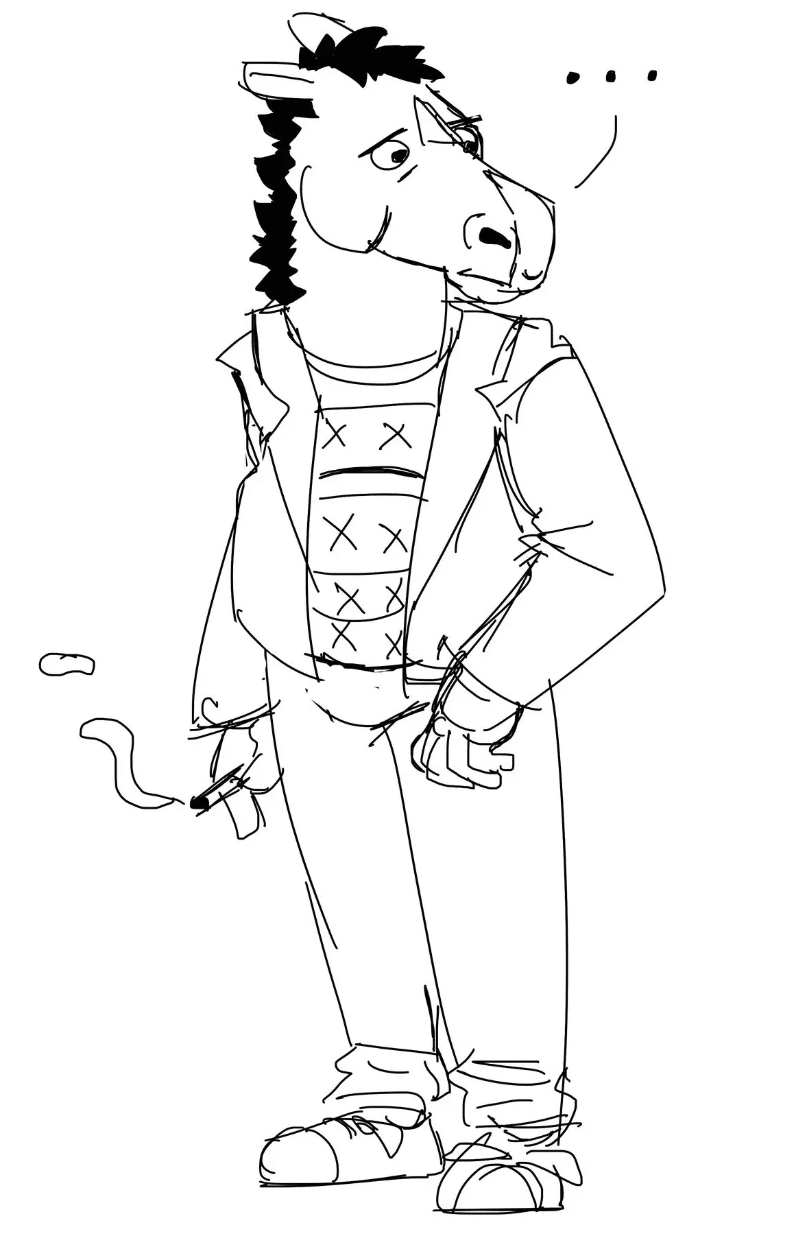 Bojack Horseman Para Colorear 24