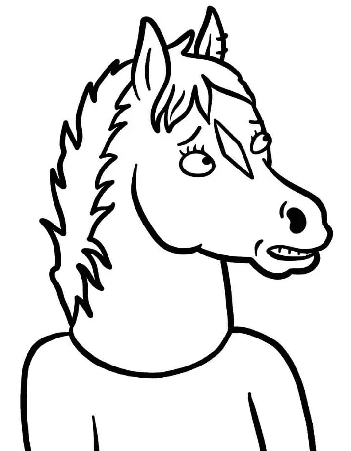 Bojack Horseman Para Colorear 39