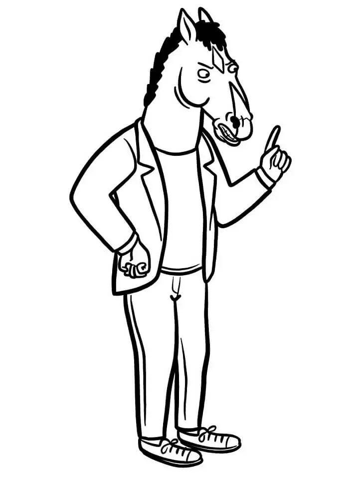 Desenhos de Bojack Horseman Para Colorir 9