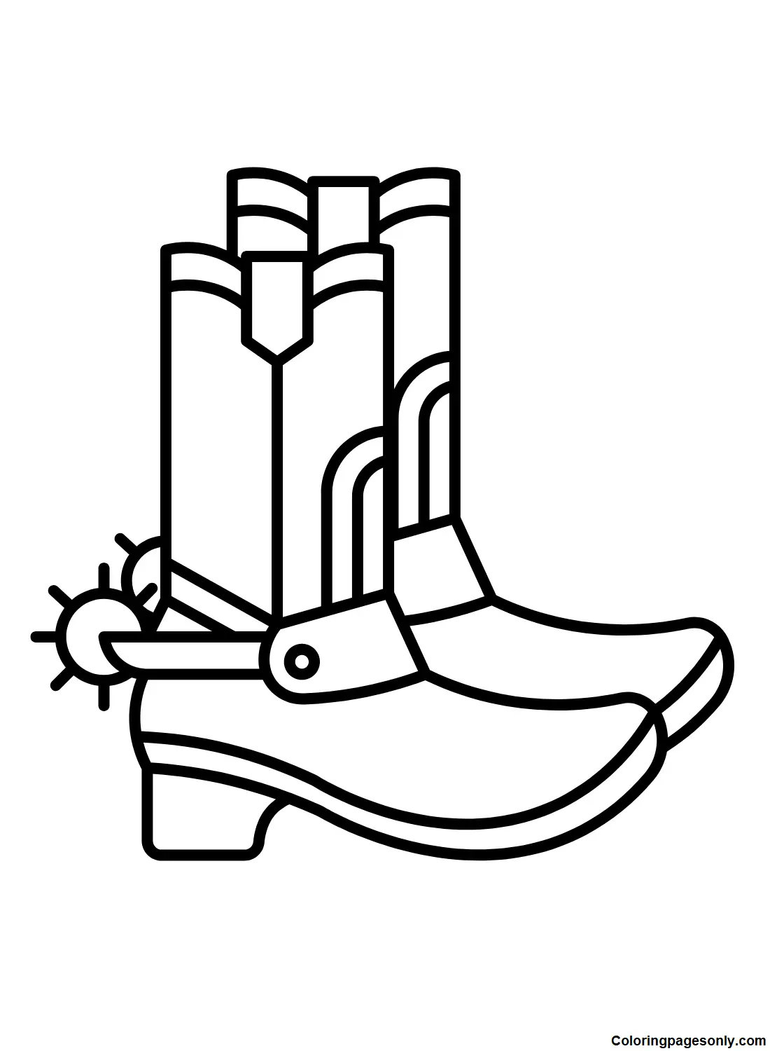 Boots Coloring Pages 11