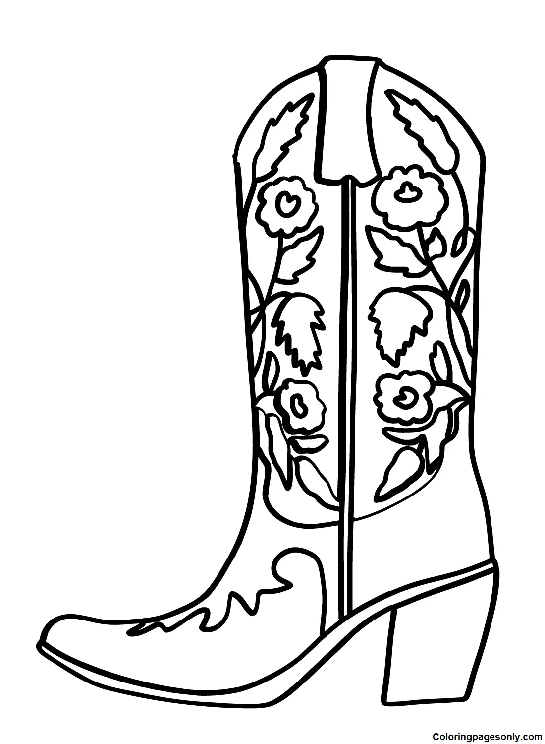Boots Coloring Pages 12