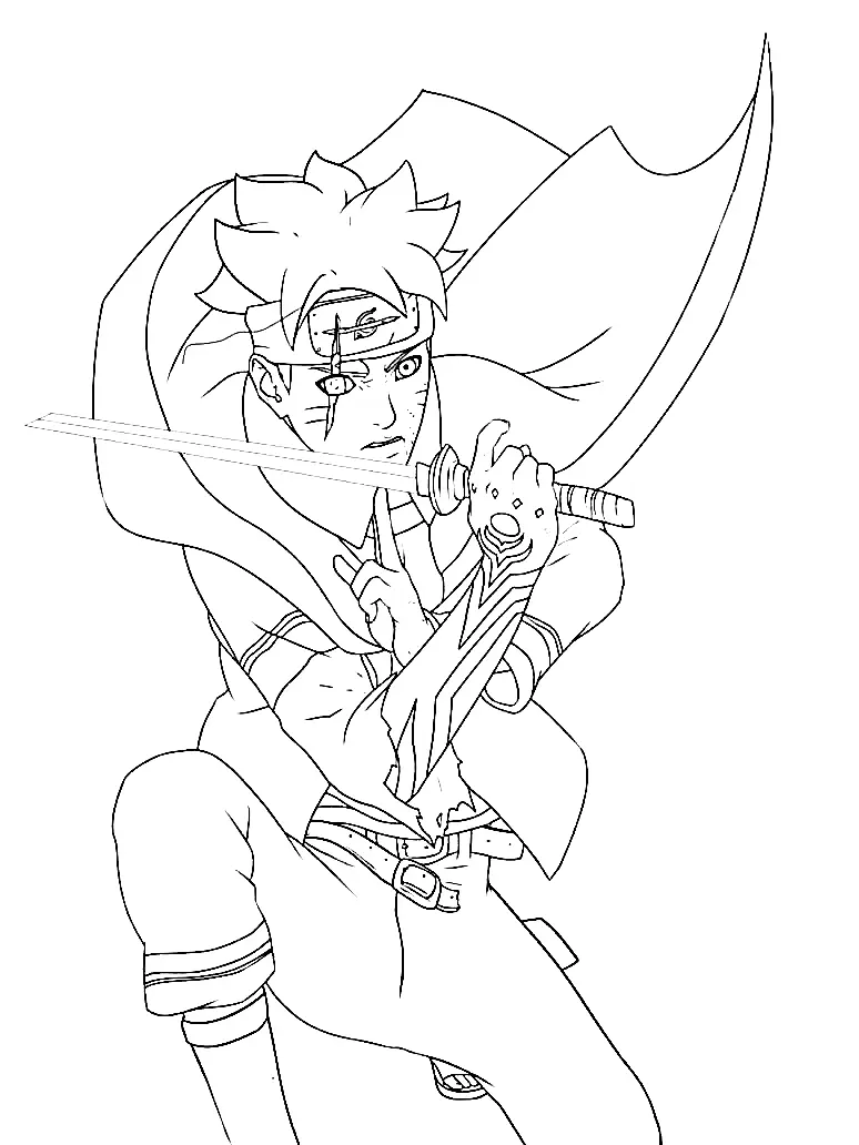 Boruto Coloring Pages 7