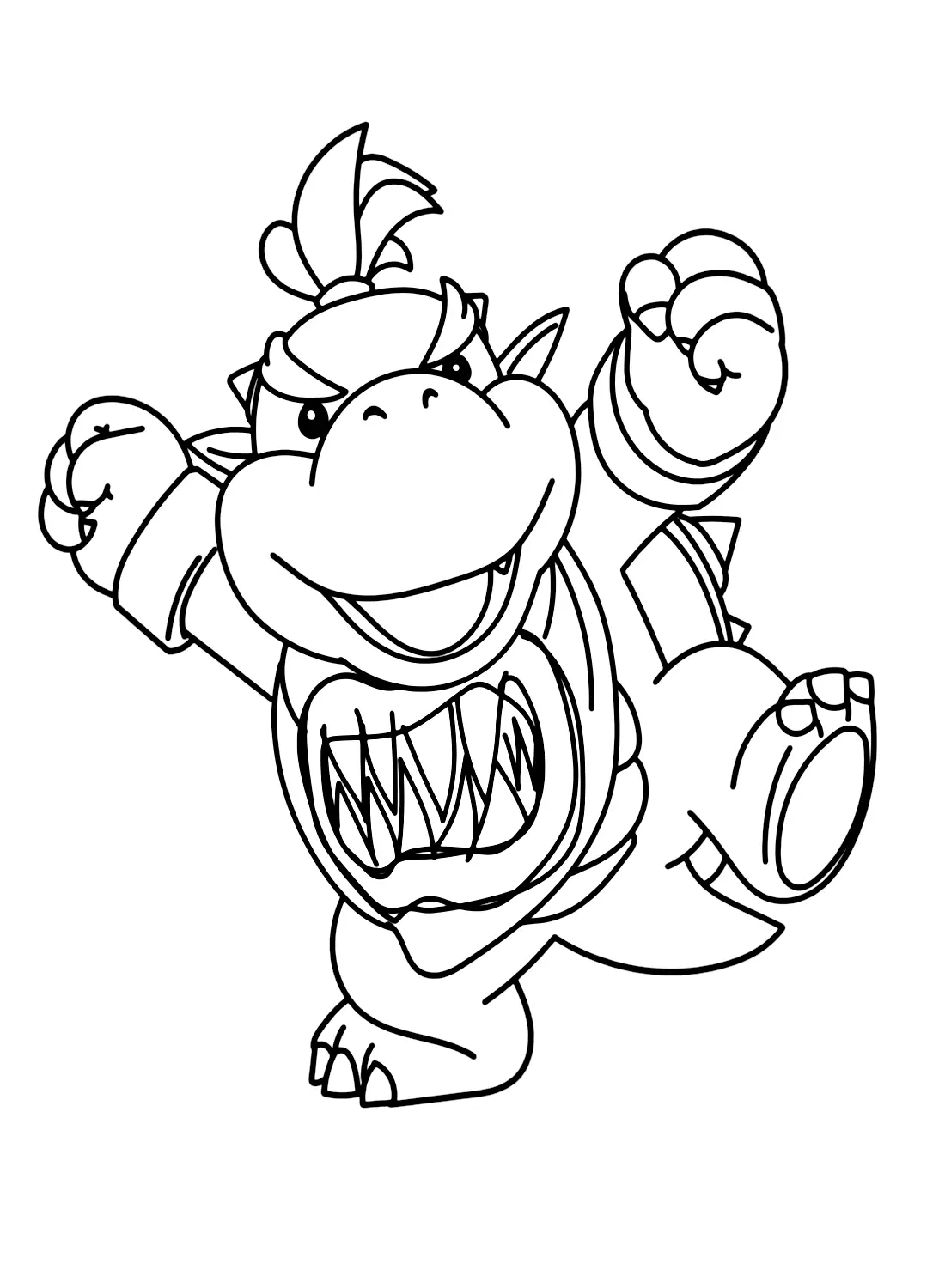 Desenhos de Bowser Jr Para Colorir 10
