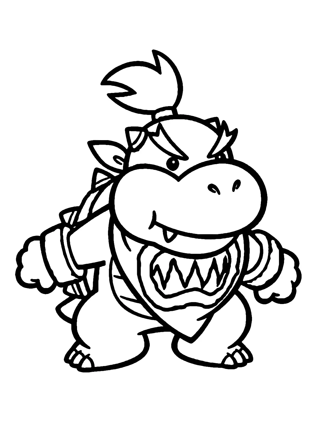 Desenhos de Bowser Jr Para Colorir 12