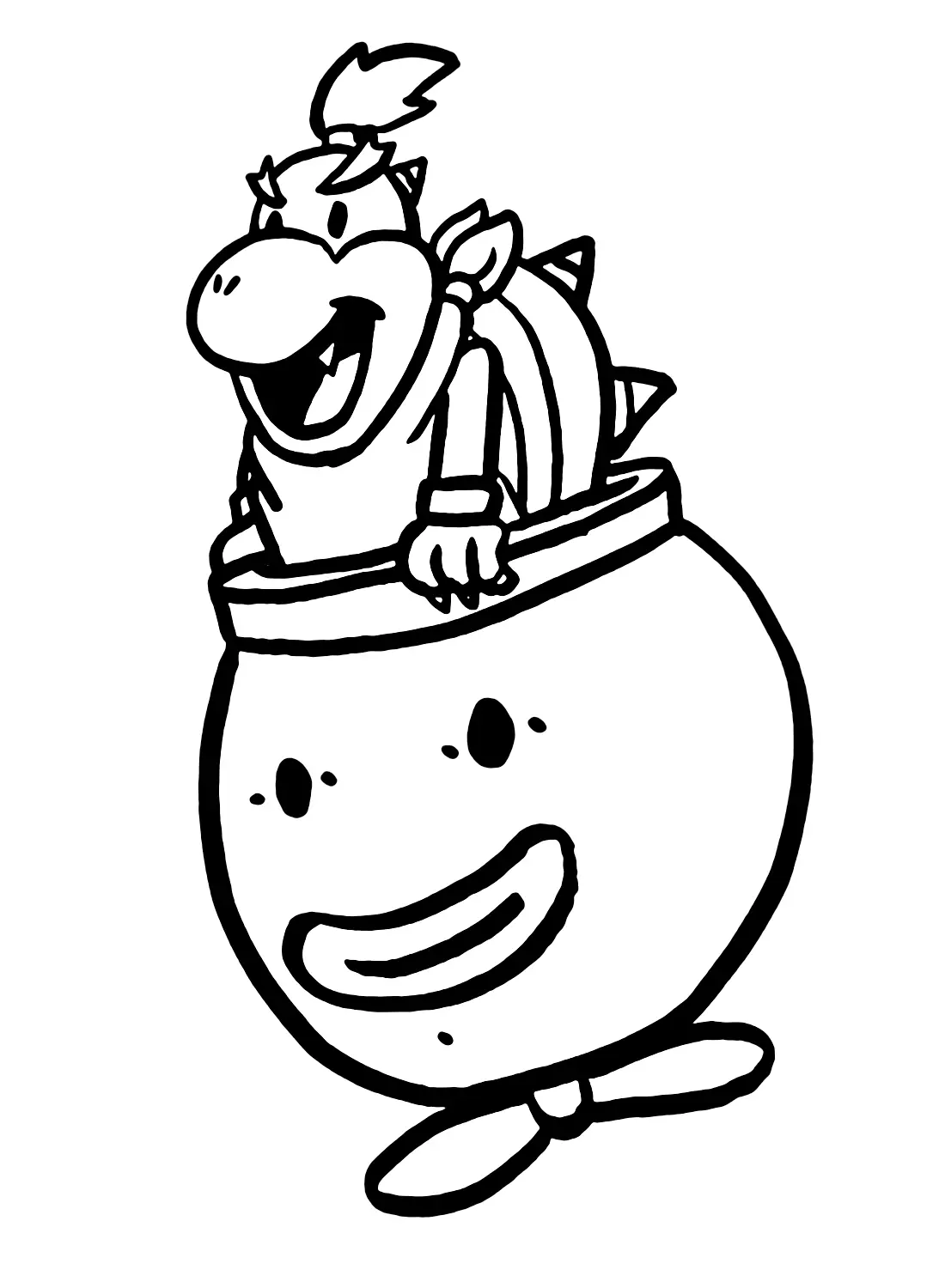 Desenhos de Bowser Jr Para Colorir 15