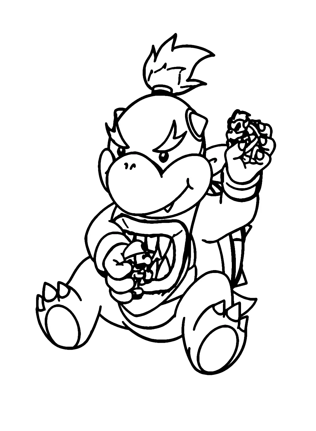 Desenhos de Bowser Jr Para Colorir 16