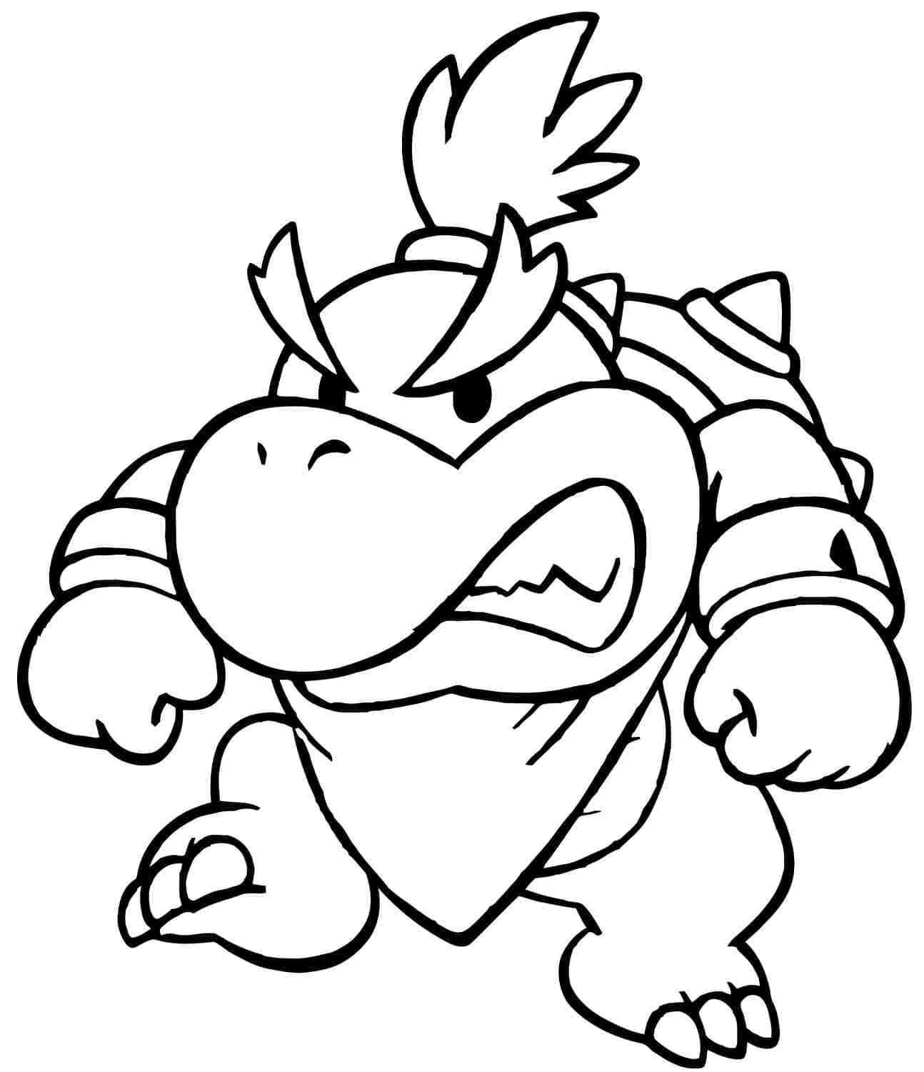 Desenhos de Bowser Jr Para Colorir 2
