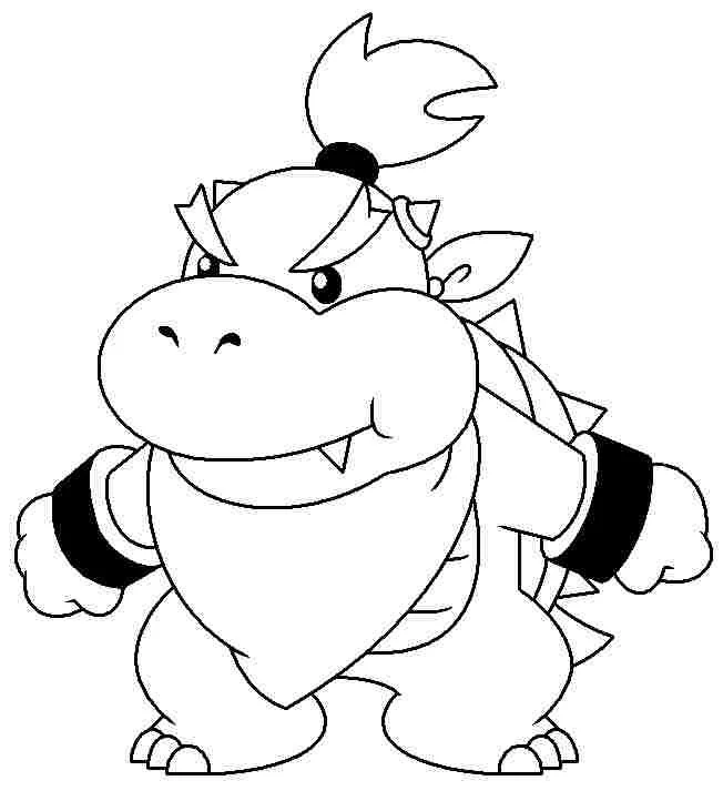 Bowser Jr Coloring Pages 4