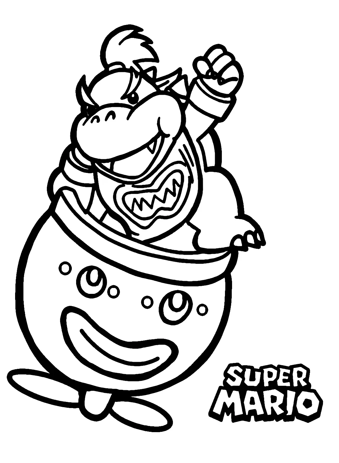 Desenhos de Bowser Jr Para Colorir 5
