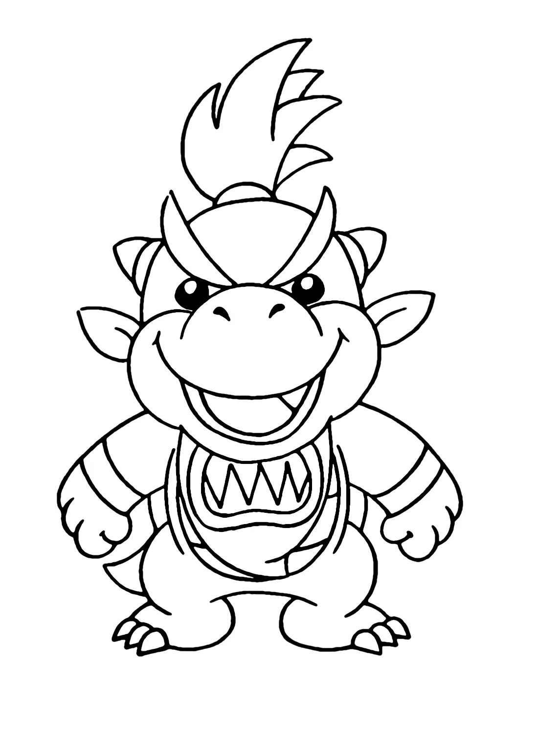 Bowser Jr Coloring Pages 8