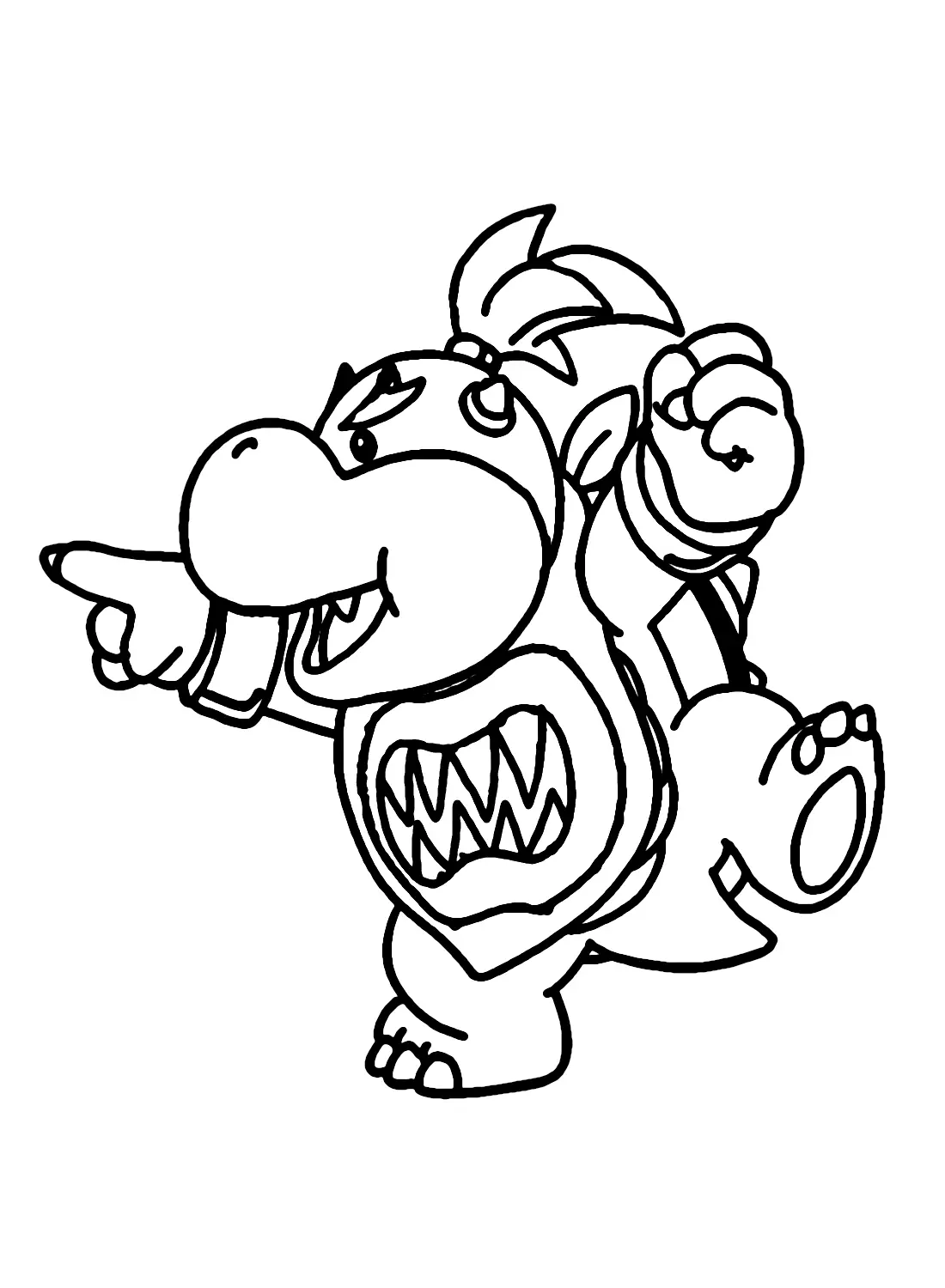 Desenhos de Bowser Jr Para Colorir 9