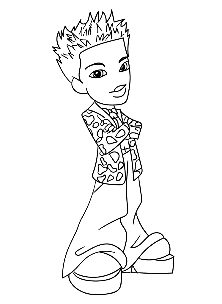 Desenhos de Bratz Para Colorir