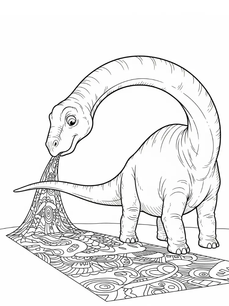 Brontosaurus Coloring Pages 19