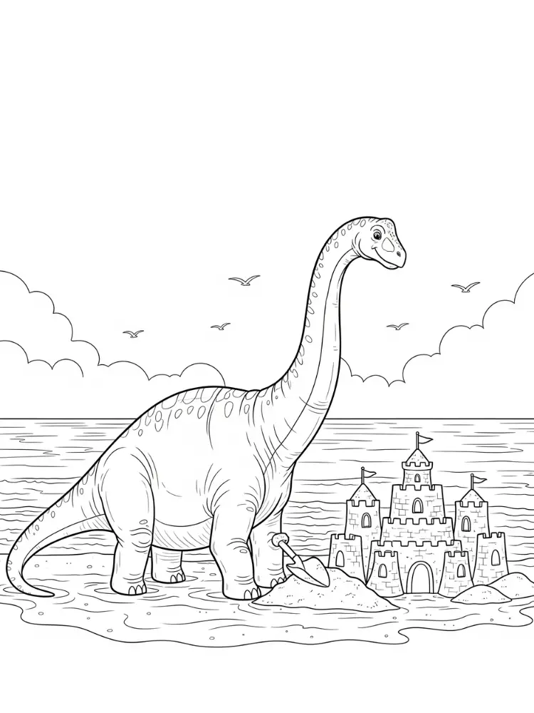 Brontosaurus Coloring Pages 8