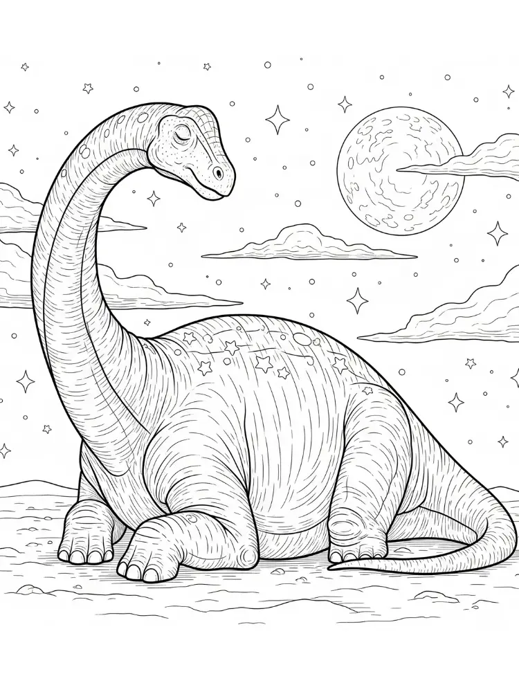 Brontosaurus Coloring Pages 9