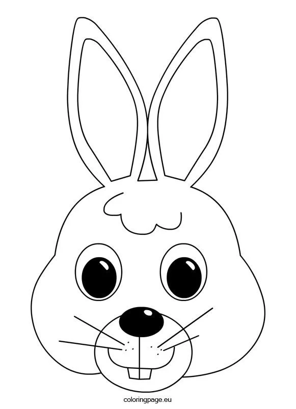 Mascara de coelho para colorir 5