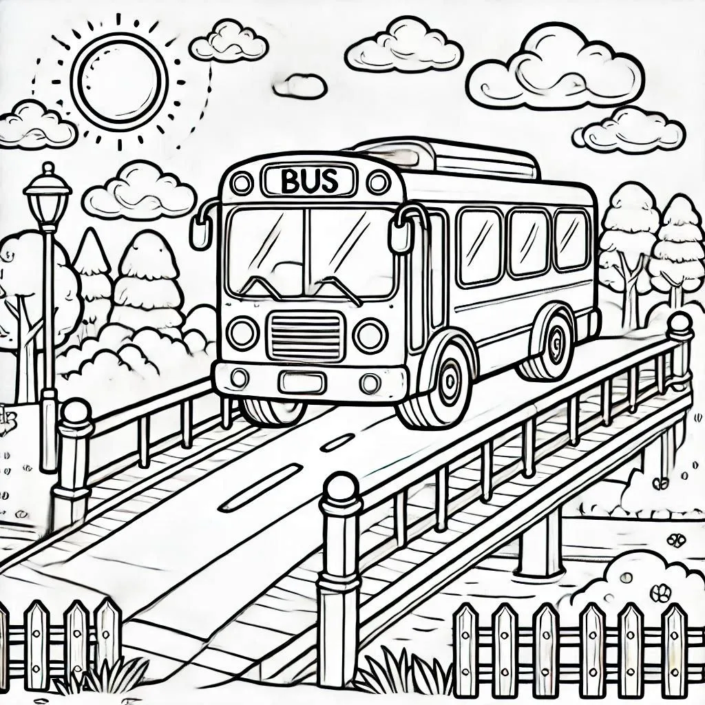 Bus Ausmalbilder 11