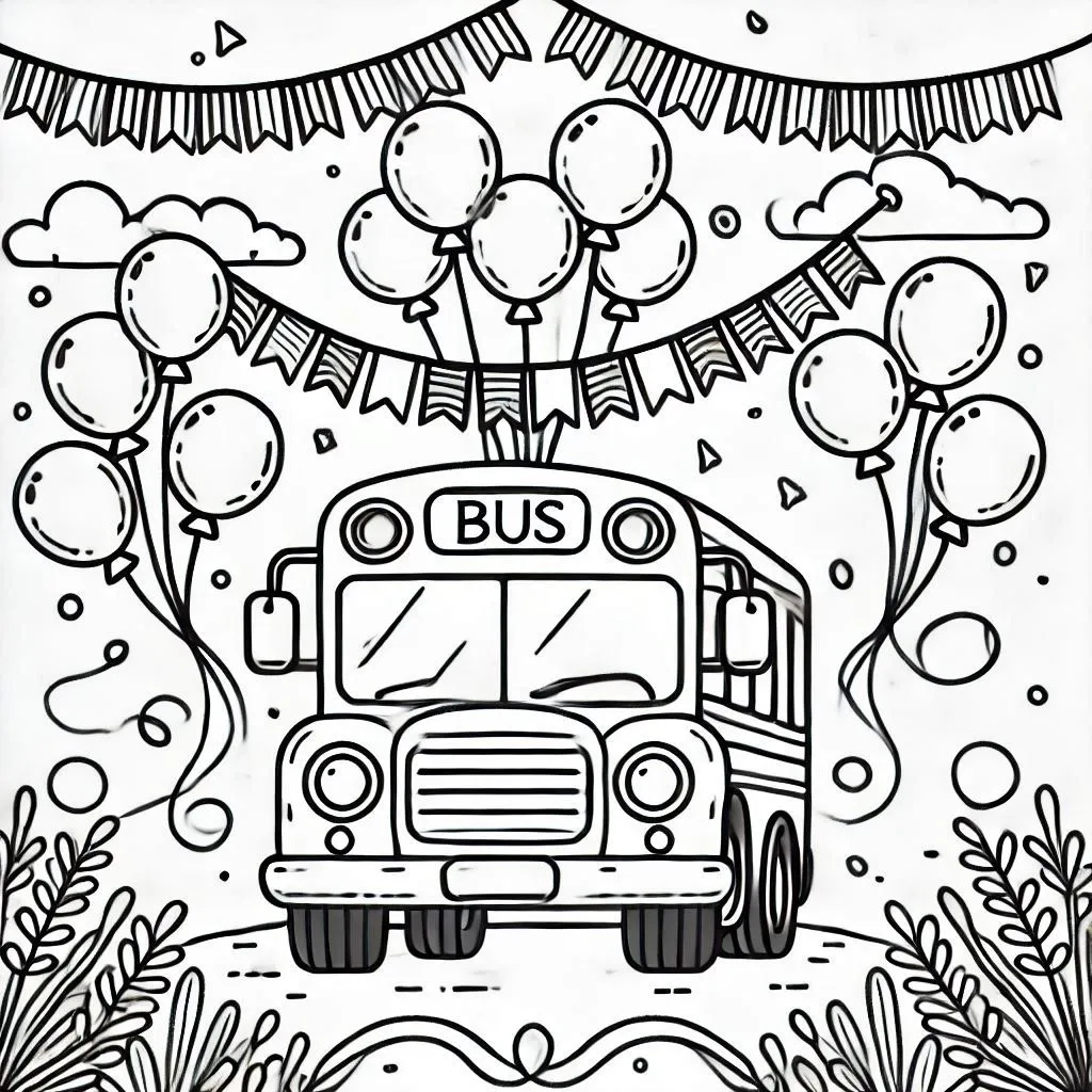 Bus Ausmalbilder 14