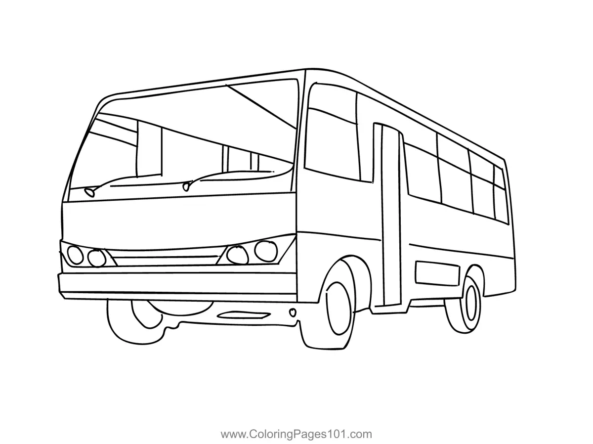 onibus Para Colorir 2