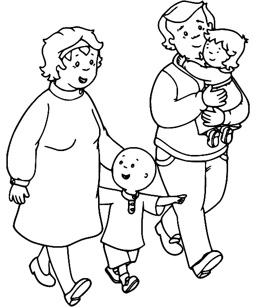 Caillou Coloring Pages 13