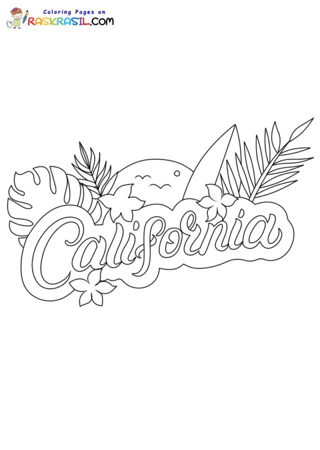 Desenhos de California Para Colorir 17