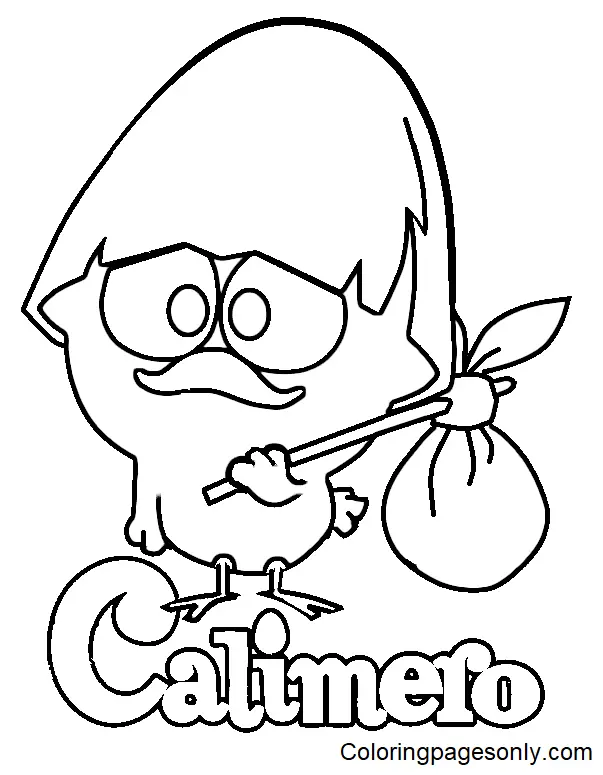 Calimero Coloring Pages 4