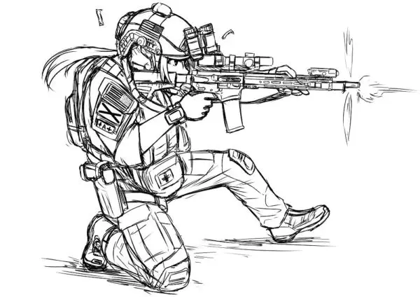 Desenhos de Call Of Duty Para Colorir 11