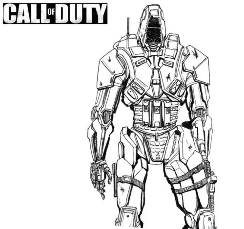 Desenhos de Call Of Duty Para Colorir 12