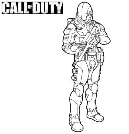 Desenhos de Call Of Duty Para Colorir 13