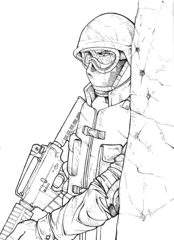 Desenhos de Call Of Duty Para Colorir 14