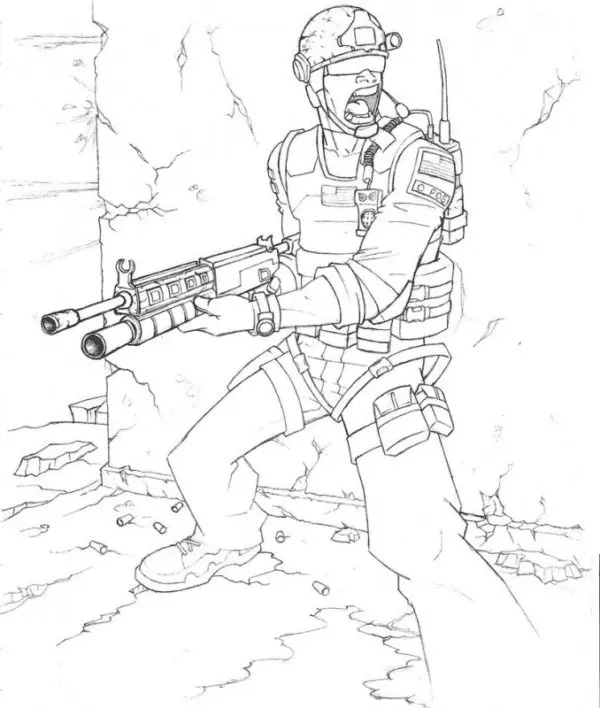 Call of Duty Coloring Pages 27